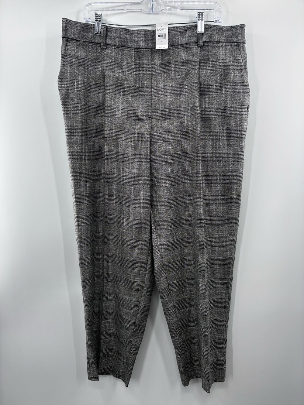 Loft Gray Plaid Dress Pants NWT size: XL